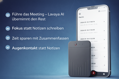 Lavaya AI - Aufnahmegerät